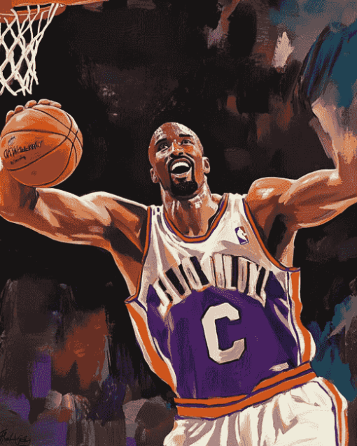 Basketball Legend Karl Malone Diamond Painting