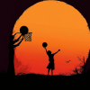 Basketball Sunset Silhouette Diamond Painting