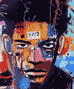 Basquiat Abstract Colorful Diamond Painting