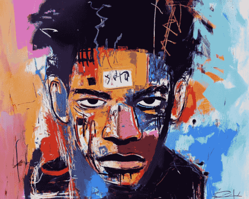 Basquiat Abstract Colorful Diamond Painting