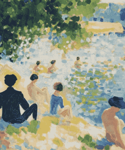 Bathers at Asnières Masterpiece Diamond Painting