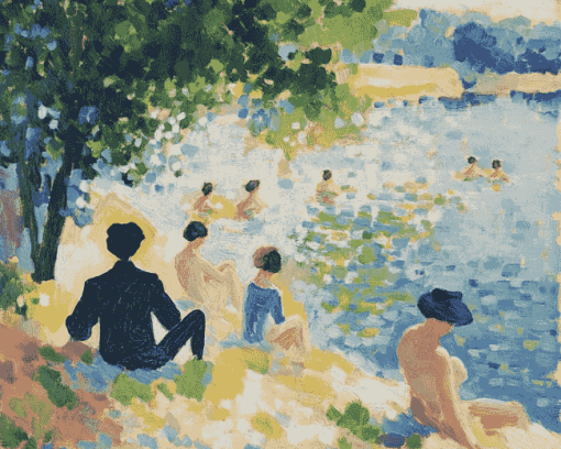 Bathers at Asnières Masterpiece Diamond Painting