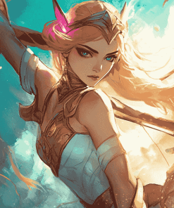 Battleground Queen Janna Diamond Painting