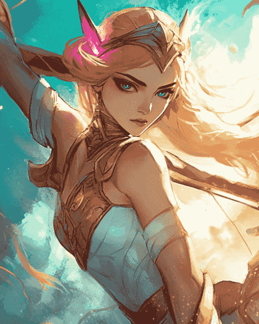 Battleground Queen Janna Diamond Painting