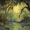 Bayou Fantasy Landscape Diamond Painting