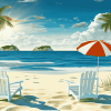 Beach Chairs Seaside Diamond Painting