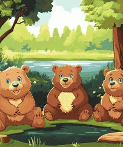 Bear Animation Diamond Painting