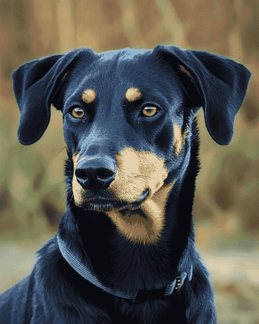 Beauceron Puppy Diamond Painting