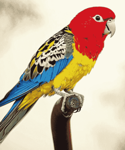 Beautiful Eastern Rosella Diamond Painting