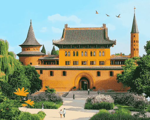 Beautiful Lubek Castles Diamond Painting