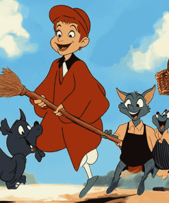 Bedknobs and Broomstick Characters Diamond Painting