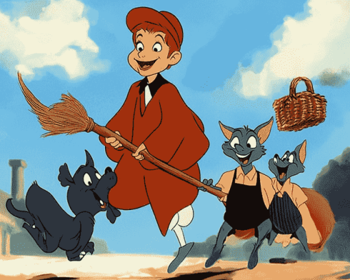 Bedknobs and Broomstick Characters Diamond Painting