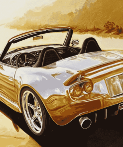 Beige Saturn Sky Engines Diamond Painting