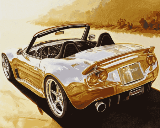 Beige Saturn Sky Engines Diamond Painting