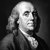 Benjamin Franklin in Monochrome Diamond Painting