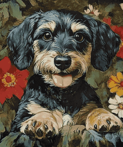 Best Dog Dad Quote Diamond Painting