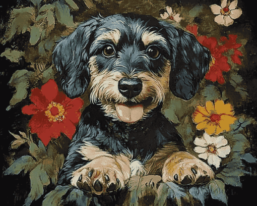 Best Dog Dad Quote Diamond Painting