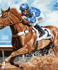 Big Red Secretariat Horses Diamond Painting