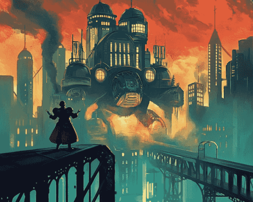 Bioshock Animation Robots Diamond Painting