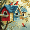 Bird Cages Diamond Painting