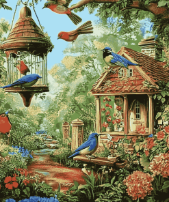 Bird House Gardens by Ciro Marchetti Diamond Painting