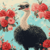 Bird and Ostrich Floral Diamond Painting