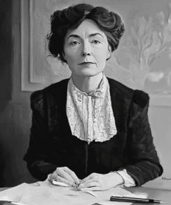 Black And White Emmeline Pankhurst Diamond Painting