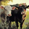 Black Calf Diamond Painting