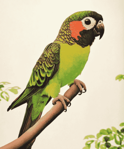 Black Capped Conure Parrot Diamond Painting