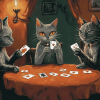 Black Cats Poker Fun Diamond Painting