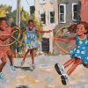 Black Children Playing Diamond Painting