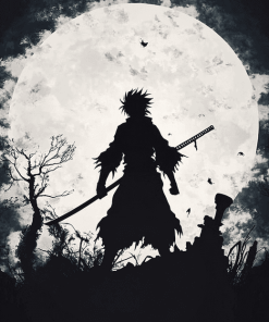 Black Clover Yami Moonlit Silhouette Diamond Painting