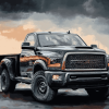 Black Dodge Pickup Diamond Painting