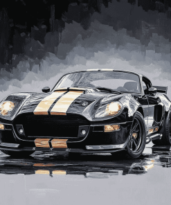 Black Ford Shelby Cobra Car Diamond Painting