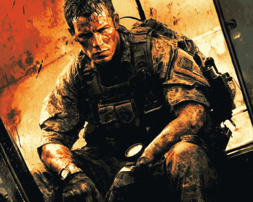 Black Hawk Down Film Characters Diamond Painting