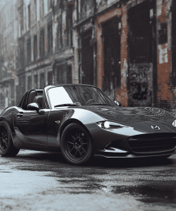 Black Mazda Miata Car Diamond Painting