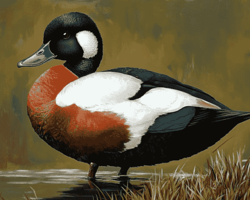 Black Paradise Shelduck Art Diamond Painting