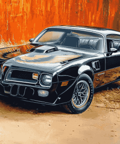 Black Pontiac Firebird Diamond Painting