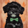 Black Shorkie Puppy Diamond Painting