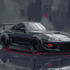 Black Supra Mk4 Engines Diamond Painting