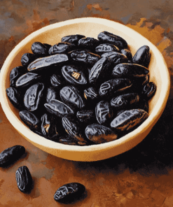 Black Tonka Beans Food Diamond Painting