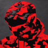 Black and Red Camo Masterpiece Diamond Painting