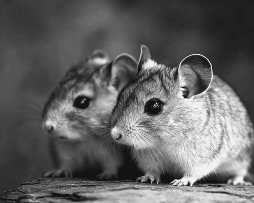 Black and White Chinchilla Diamond Painting