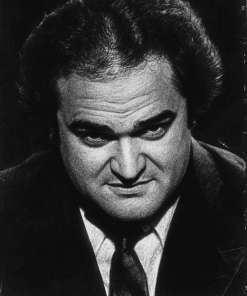 Black and White Jim Belushi Diamond Painting