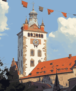 Blaser Tower Ravensburg Landmark Diamond Painting