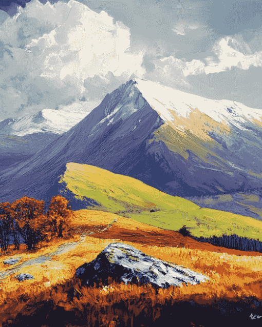 Blencathra Mountain Landscapes Diamond Painting