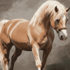 Blonde Pony Draft Horse Diamond Painting