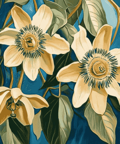 Blossoming Passionflower Diamond Painting