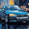 Blue Audi A4 Engines Diamond Painting