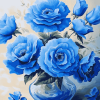 Blue Blossoms Diamond Painting